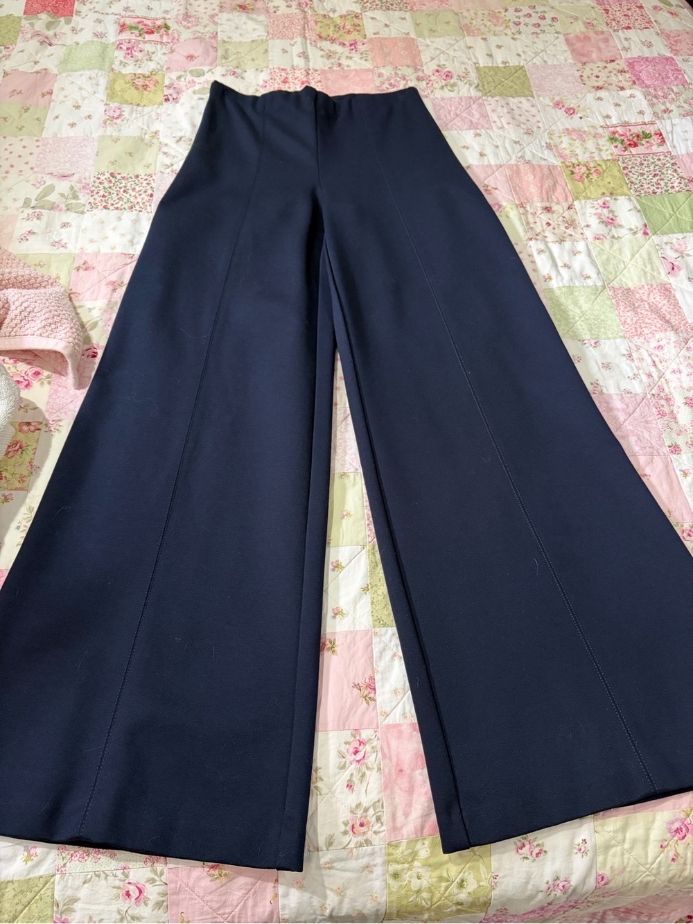 Women’s Banana Republic Navy High Rise Wide Leg Ponte Pant~NWOT